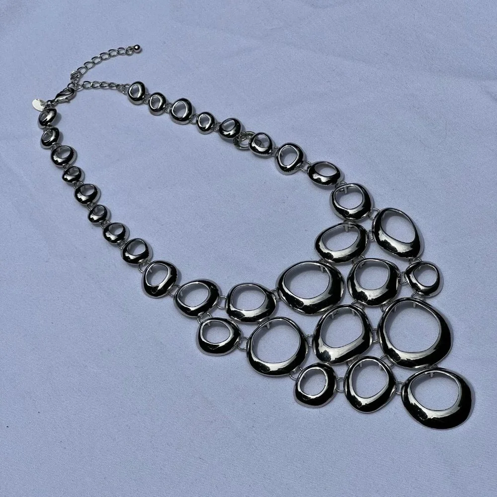 Lia Sophia Silver Tone Torrent Necklace - Picture 5 of 6